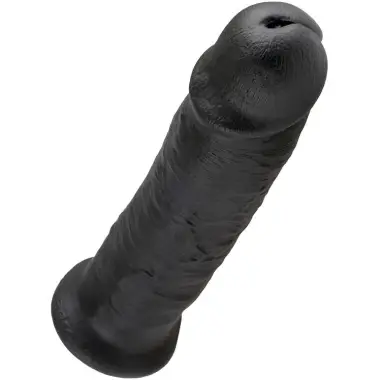 Pene Negro 25 cm - Sumergible y Tacto Realista | King Cock