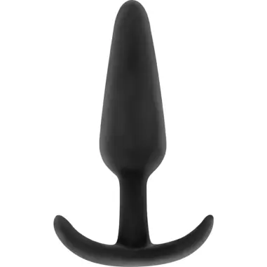 Kael Plug Anal Silicona con Asa Mediano | Black&silver