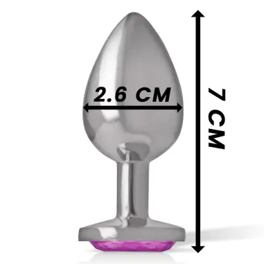 Plug Anal Metal Aluminio Corazón Rosa Talla S | Intense