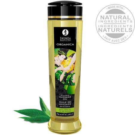 SHUNGA - ACEITE DE MASAJE ORGÁNICO TE VERDE 240 ML SHUNGA OILS
