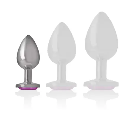 Plug Anal Metal Aluminio Corazón Rosa Talla S | Intense