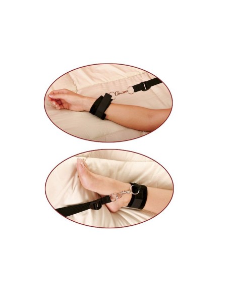 FETISH FANTASY SERIES - KIT ATADURAS PARA LA CAMA 1 