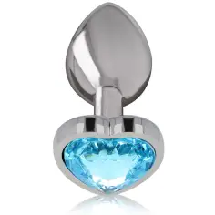 INTENSE - PLUG ANAL METAL ALUMINIO CORAZÓN AZUL TALLA L 2