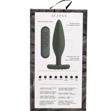 Egon Plug Anal Vibrador Negro - Silicona Suave | Je Joue
