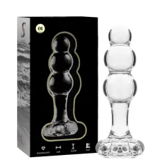 NEBULA SERIES BY IBIZA - MODELO 1 PLUG CRISTAL TRANSPARENTE 10.5 CM -O- 3 CM 2