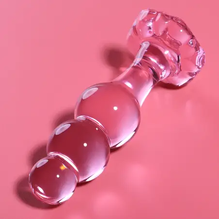 NEBULA SERIES BY IBIZA - MODELO 1 PLUG CRISTAL ROSA 10.5 CM -O- 3 CM