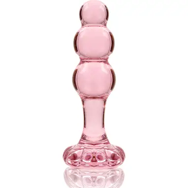 Modelo 1 Plug Cristal Rosa 10.5 cm Ø 3 cm - Juguete Anal