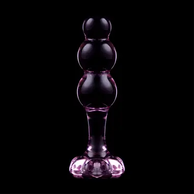 Modelo 1 Plug Cristal Rosa 10.5 cm Ø 3 cm - Juguete Anal