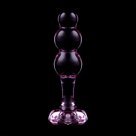 Modelo 1 Plug Cristal Rosa 10.5 cm Ø 3 cm - Juguete Anal
