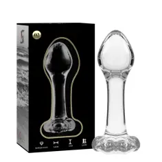 NEBULA SERIES BY IBIZA - MODELO 2 PLUG CRISTAL TRANSPARENTE 11 CM -O- 3.5 CM 2