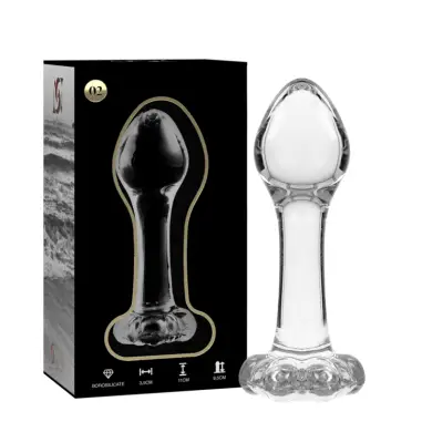 NEBULA SERIES BY IBIZA - MODELO 2 PLUG CRISTAL TRANSPARENTE 11 CM -O- 3.5 CM