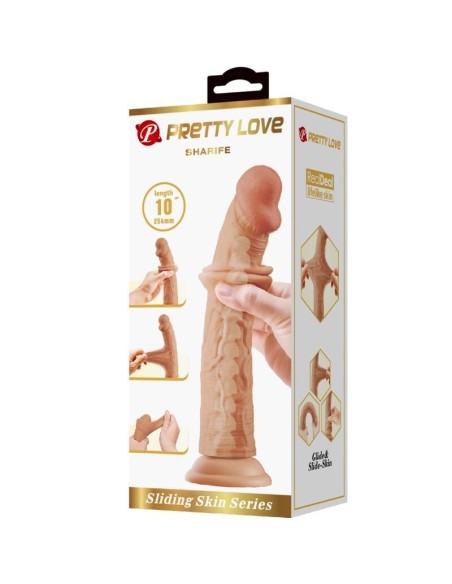 PRETTY LOVE - SHARIFE DILDO REALÍSTICO 25 CM NATURAL 