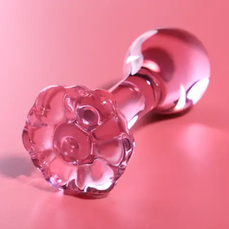 NEBULA SERIES BY IBIZA - MODELO 2 PLUG CRISTAL ROSA 11 CM -O- 3.5 CM
