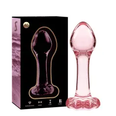NEBULA SERIES BY IBIZA - MODELO 2 PLUG CRISTAL ROSA 11 CM -O- 3.5 CM 2
