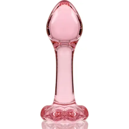 Modelo 2 Plug Cristal Rosa 11 cm Ø 3.5 cm - Juguete Anal
