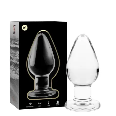 NEBULA SERIES BY IBIZA - MODELO 3 PLUG CRISTAL TRANSPARENTE 11 CM -O- 5 CM