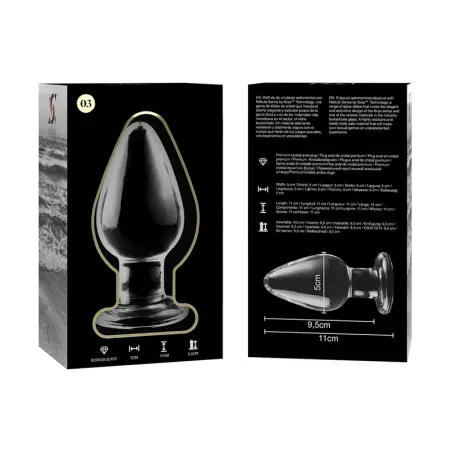 Modelo 3 Plug Cristal Transparente 11 cm Ø 5 cm