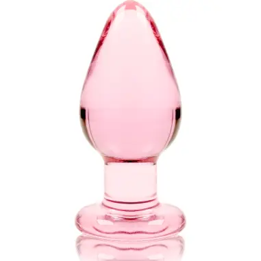 Modelo 3 Plug Cristal Rosa 11 cm Ø 5 cm - Juguete Anal