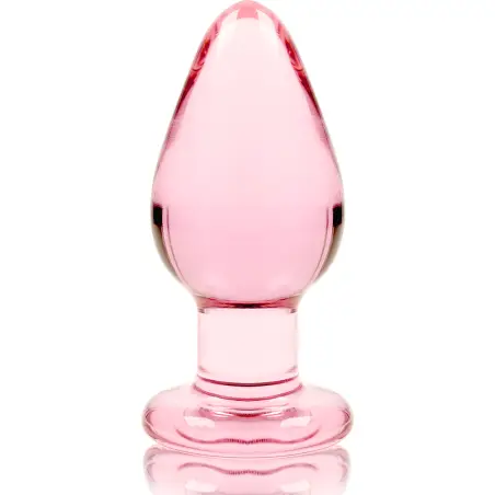 Modelo 3 Plug Cristal Rosa 11 cm Ø 5 cm - Juguete Anal