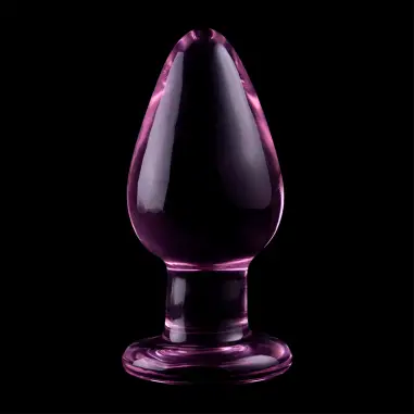 Modelo 3 Plug Cristal Rosa 11 cm Ø 5 cm - Juguete Anal