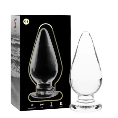 NEBULA SERIES BY IBIZA - MODELO 4 PLUG CRISTAL TRANSPARENTE 11 CM -O- 5 CM
