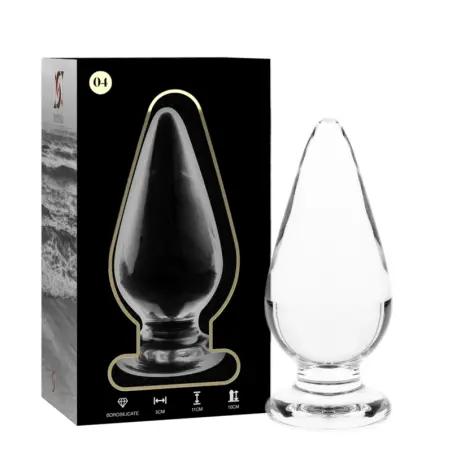 NEBULA SERIES BY IBIZA - MODELO 4 PLUG CRISTAL TRANSPARENTE 11 CM -O- 5 CM