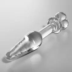 NEBULA SERIES BY IBIZA - MODELO 7 PLUG CRISTAL TRANSPARENTE 13.5 CM -O- 3 CM