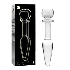 NEBULA SERIES BY IBIZA - MODELO 7 PLUG CRISTAL TRANSPARENTE 13.5 CM -O- 3 CM 2