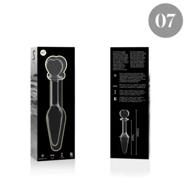 Modelo 7 Plug Cristal Transparente 13.5 cm Ø 3 cm