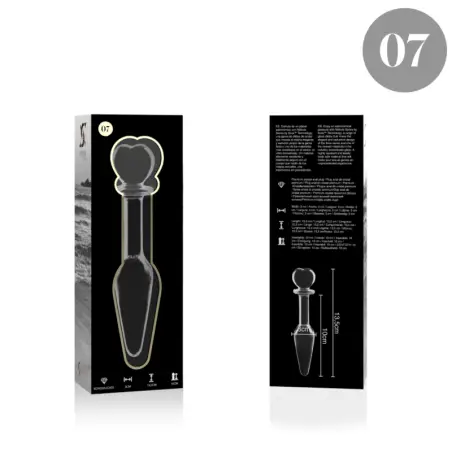 Modelo 7 Plug Cristal Transparente 13.5 cm Ø 3 cm