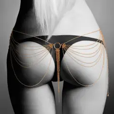 BIJOUX INDISCRETS - MAGNIFIQUE JOYA DE CADENAS METÁLICAS PARA CINTURA DORADA