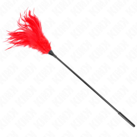KINK - PLUMAS MÚLTIPLES PARA COSQUILLAS ROJO 45 CM KINK IMPACT & TOUCH