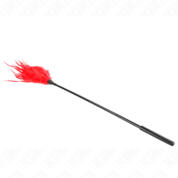 KINK - PLUMAS MÚLTIPLES PARA COSQUILLAS ROJO 45 CM KINK IMPACT & TOUCH 2