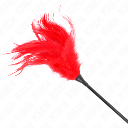 KINK - PLUMAS MÚLTIPLES PARA COSQUILLAS ROJO 45 CM KINK IMPACT & TOUCH