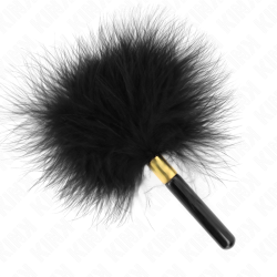KINK - PLUMAS PARA COSQUILLAS METAL DORADO NEGRA 18 CM KINK IMPACT & TOUCH