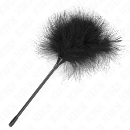 KINK - PLUMAS PARA COSQUILLAS NEGRO USADO PARA EL KIT BONDAGE 27 CM KINK IMPACT & TOUCH