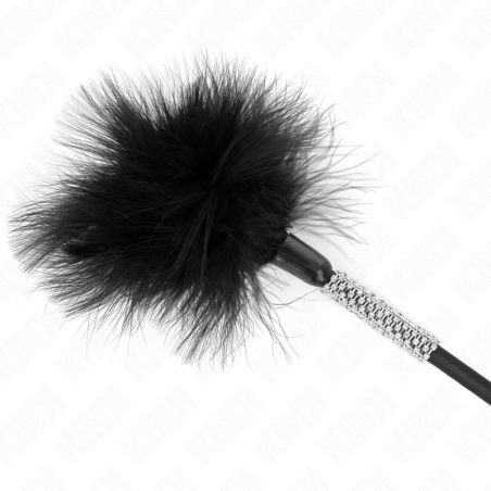 KINK - PLUMAS PARA COSQUILLAS CON MANGO DE DIAMANTES DE IMITACIÓN 50 CM KINK IMPACT & TOUCH