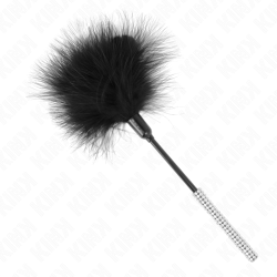 KINK - PLUMAS PARA COSQUILLAS CON MANGO DE DIAMANTES DE IMITACIÓN 27 CM KINK IMPACT & TOUCH