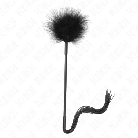 KINK - LÁTIGO DE SILICONA CON PLUMAS PARA COSQUILLAS 47 CM KINK IMPACT & TOUCH