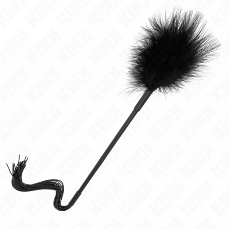 KINK - LÁTIGO DE SILICONA CON PLUMAS PARA COSQUILLAS 47 CM KINK IMPACT & TOUCH