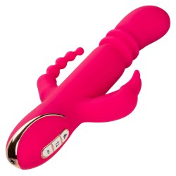 CALEXOTICS - JACK FANTASY TRIPLE VIBRADOR CALENTABLE RABBIT ROSA CALEXOTICS