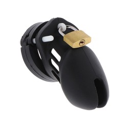 HIDDEN DESIRE - EXTREME JAULA DE CASTIDAD SILICONA TALLA S NEGRO HIDDEN DESIRE