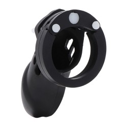HIDDEN DESIRE - EXTREME JAULA DE CASTIDAD SILICONA TALLA L NEGRO HIDDEN DESIRE 2