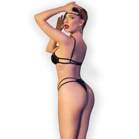 Set Body Negro S/M - Lencería Sexy | Chilirose