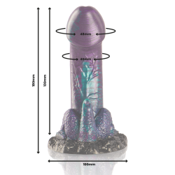 EPIC - BASILISK DILDO DOBLE PLACER ESCAMOSO TAMAÑO PEQUEÑO EPIC 2