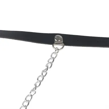Arnés Forma Cinturon Cuero Negro Talla Única | Subblime