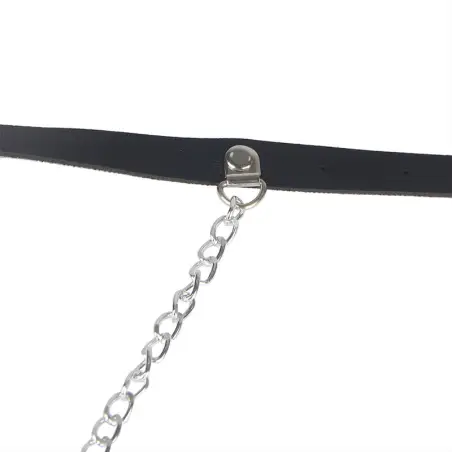 Arnés Forma Cinturon Cuero Negro Talla Única | Subblime