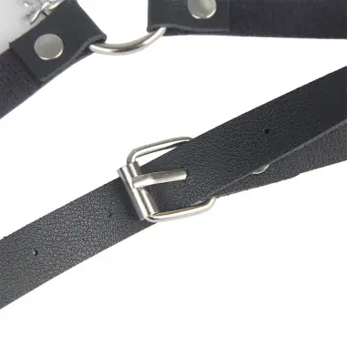 Arnés Forma Cinturon Cuero Negro Talla Única | Subblime