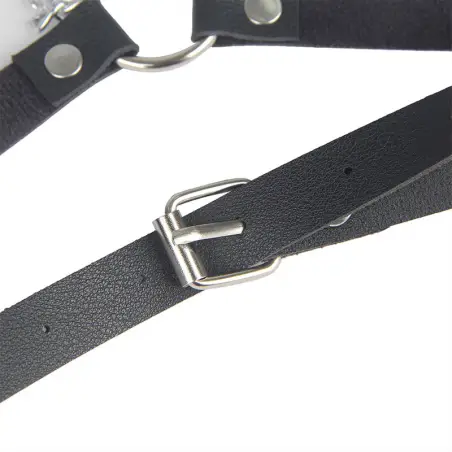 Arnés Forma Cinturon Cuero Negro Talla Única | Subblime