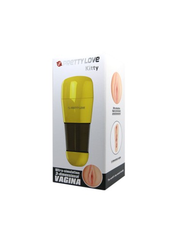 PRETTY LOVE - MASTURBADOR MASCULINO KITTY ULTRA SIMULACION VAGINA 